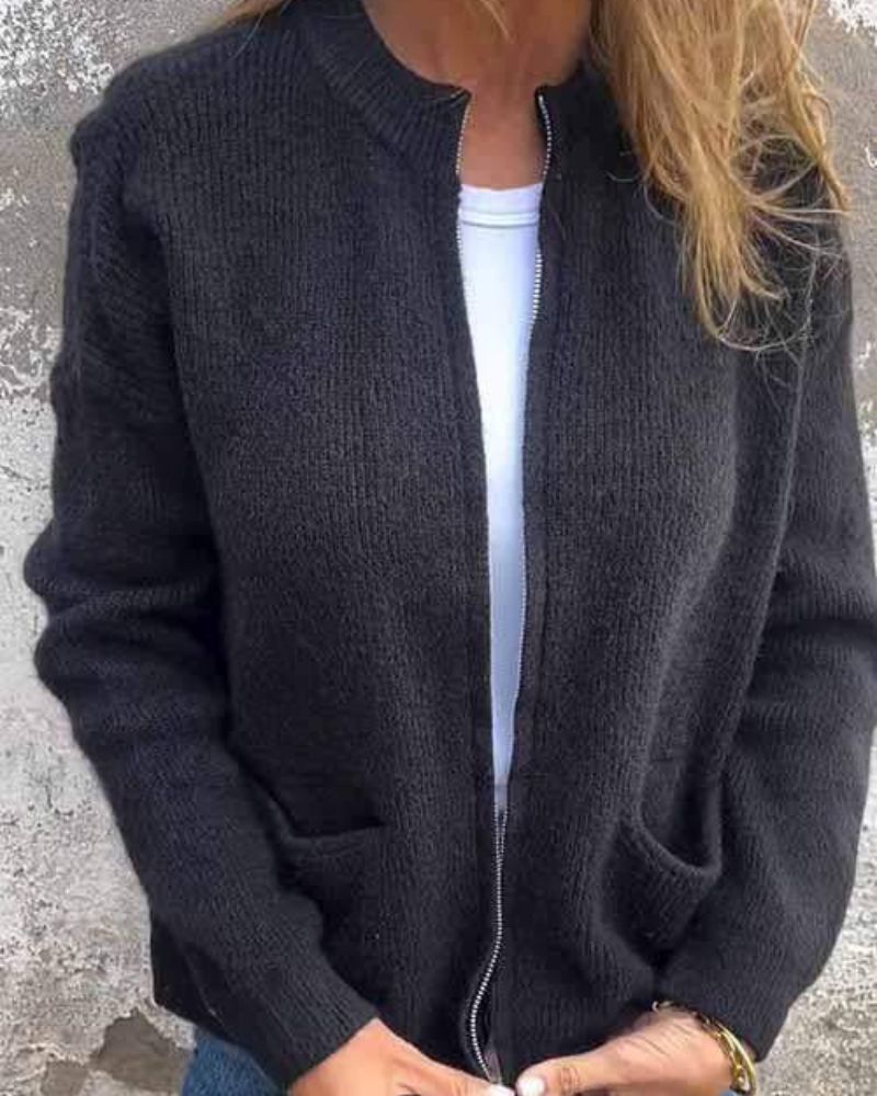 RINA - COZY ZIP-UP CARDIGAN