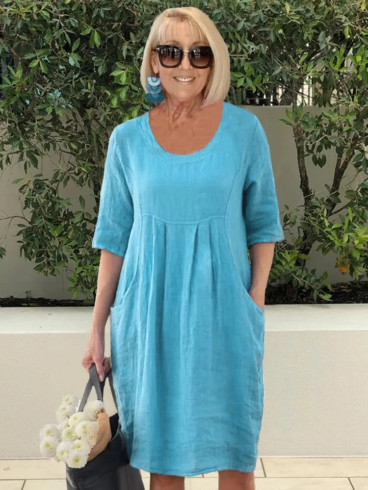 Renée | Midi Dress with Pockets