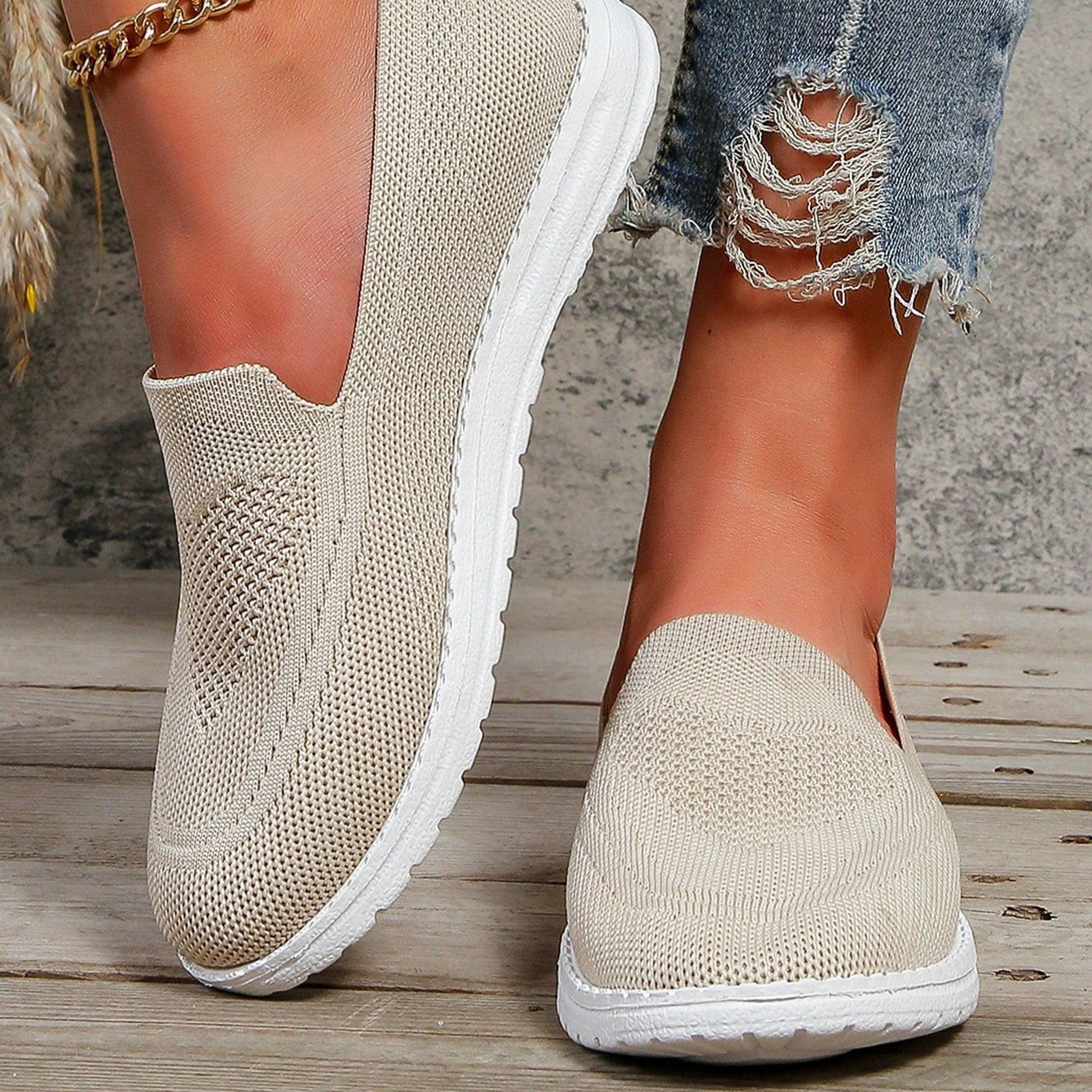 Alyssa | Womens Slip On Casual Walking Sneakers