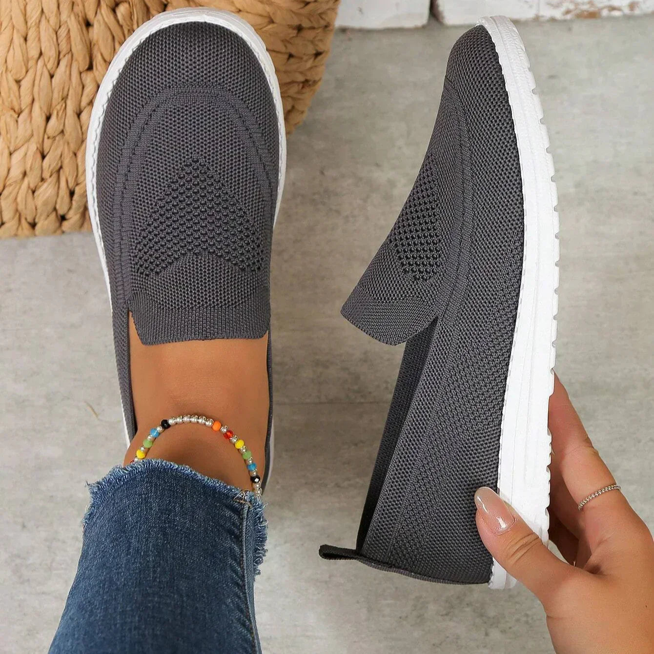 Alyssa | Womens Slip On Casual Walking Sneakers