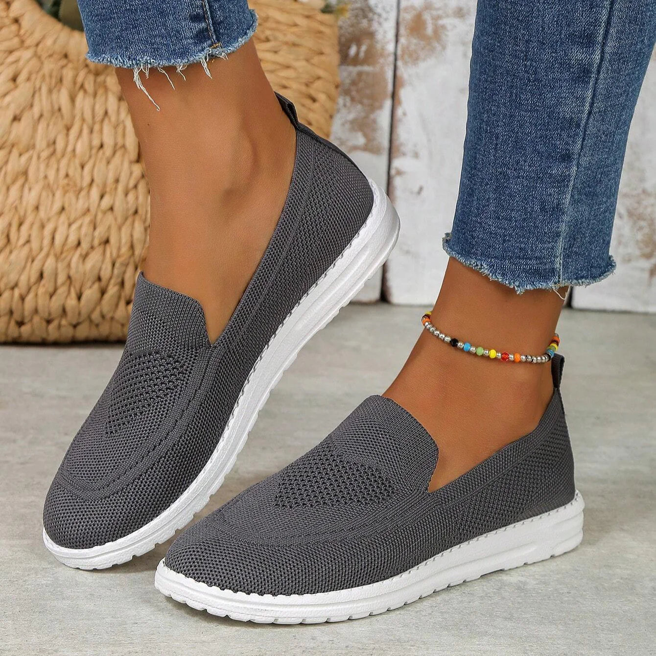 Alyssa | Womens Slip On Casual Walking Sneakers
