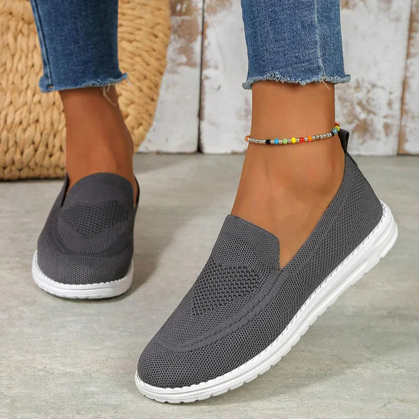 Alyssa | Womens Slip On Casual Walking Sneakers