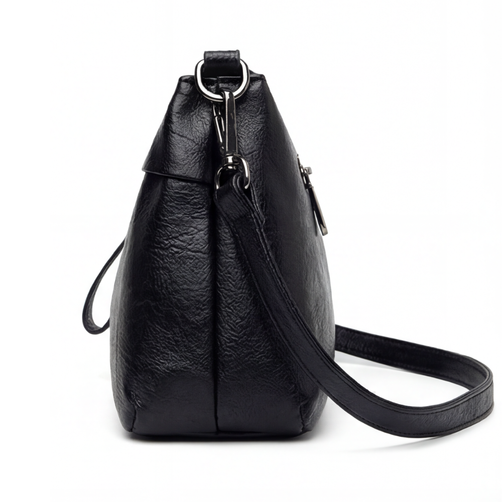 Carria - Soft Leather Crossbody With 3 Compartments