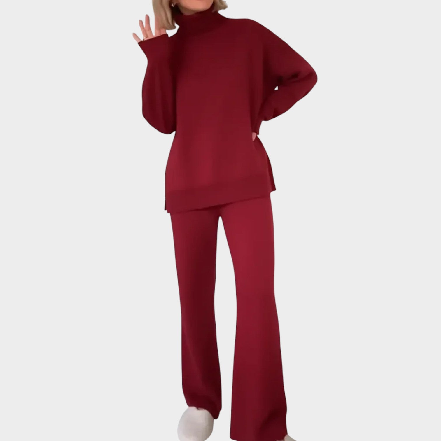 Relaxed Turtleneck Lounge Set