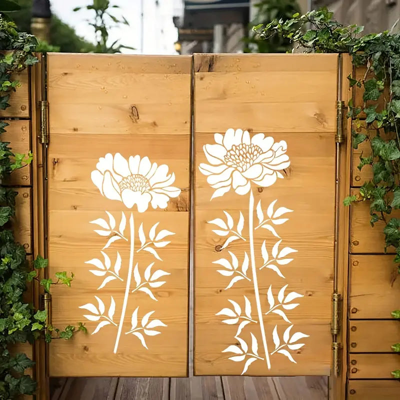 Florenza - Large Flower Stencils for Garden & Home Decor