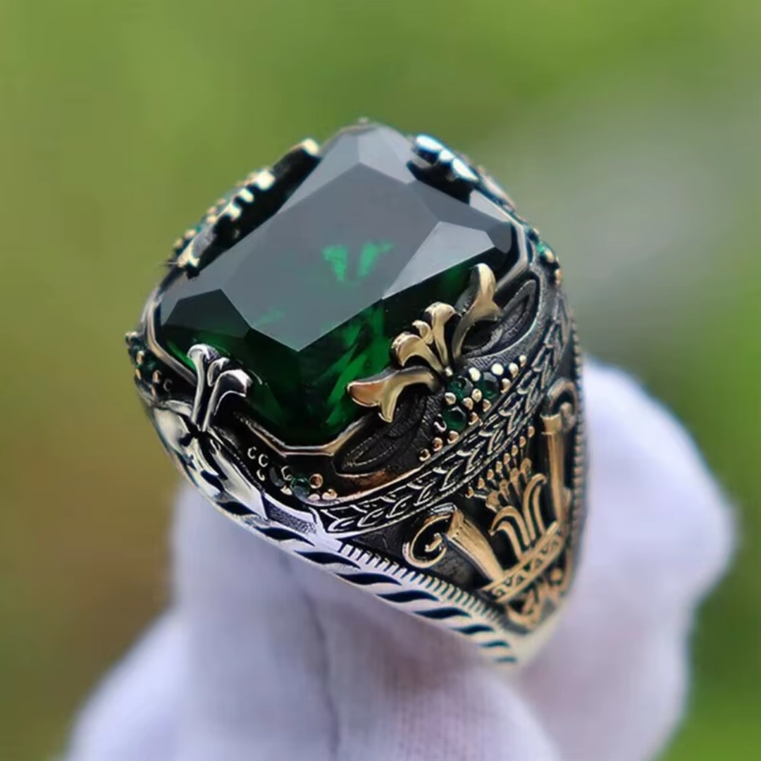 Royal Stone Comb Ring