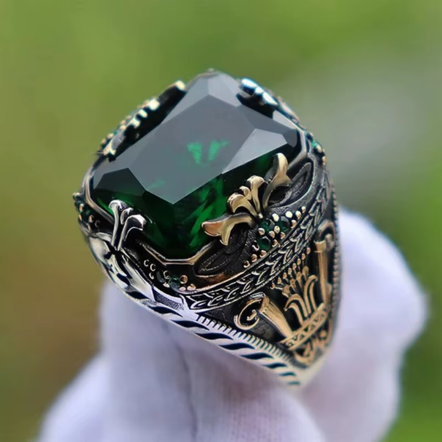 Royal Stone Comb Ring