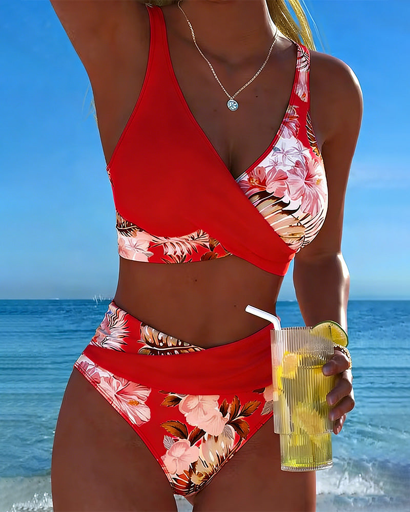 Jolina - Floral Print Bikini Set