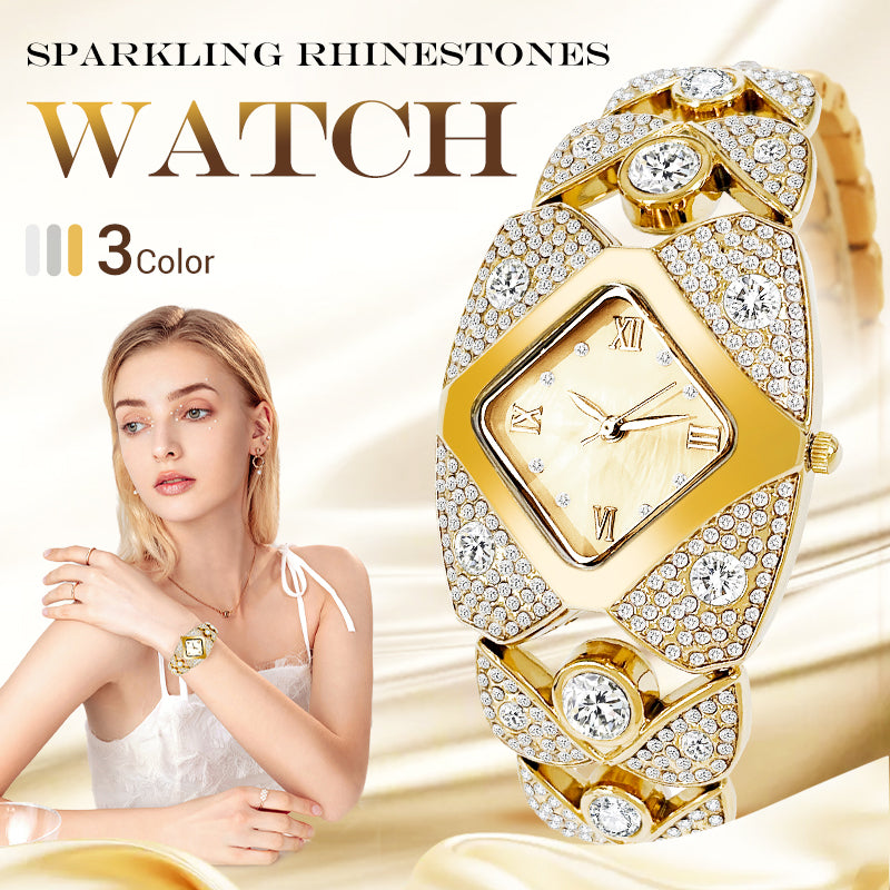 Lucelina - Elegant Vintage-Style Stone Watch for Women