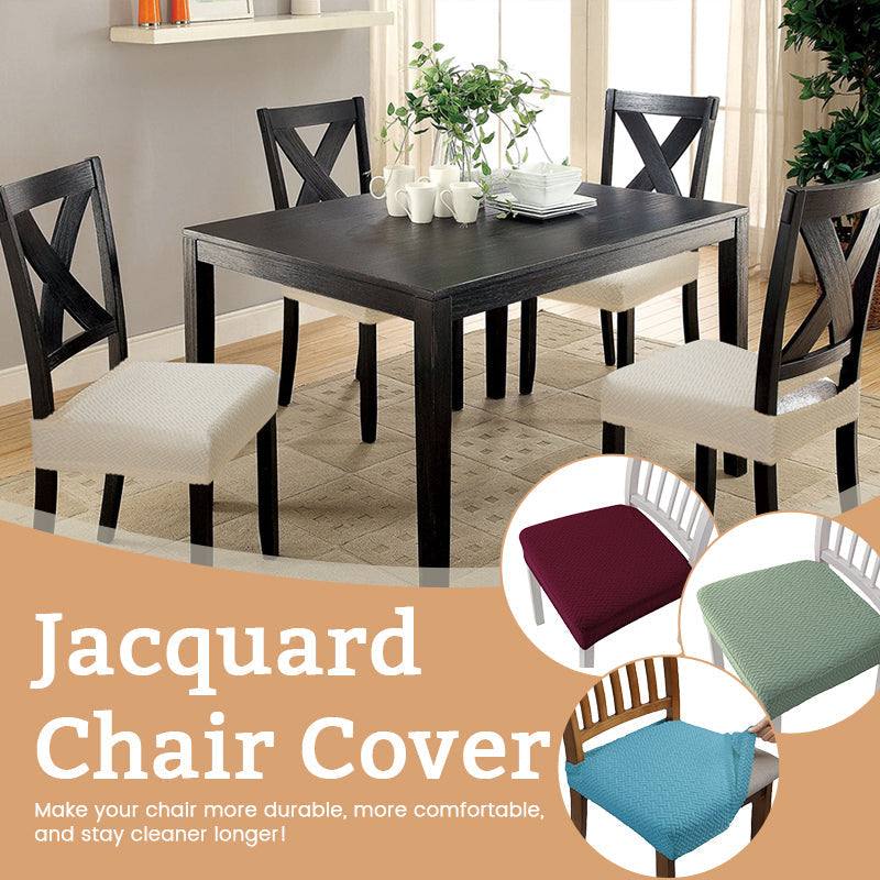 Jacquelin - Jacquard Stretch Chair Seat Cover