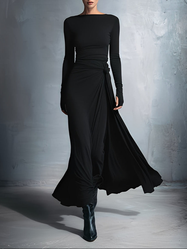 Mariana | Long Dress with Side Knot