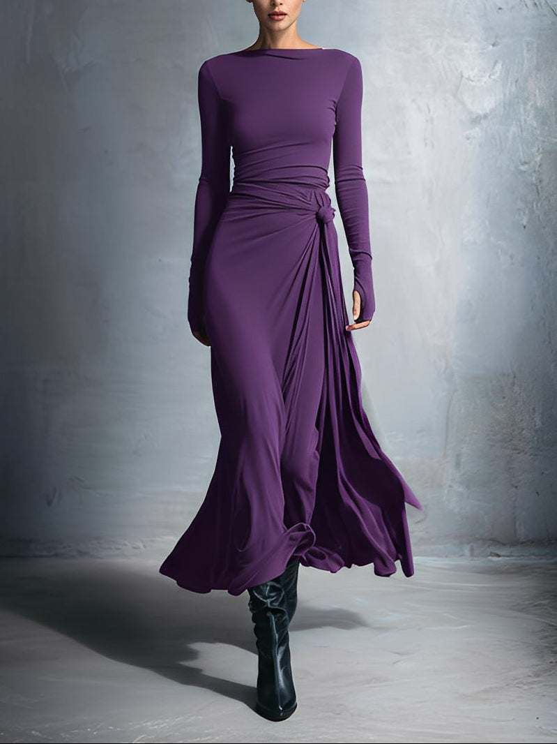 Mariana | Long Dress with Side Knot