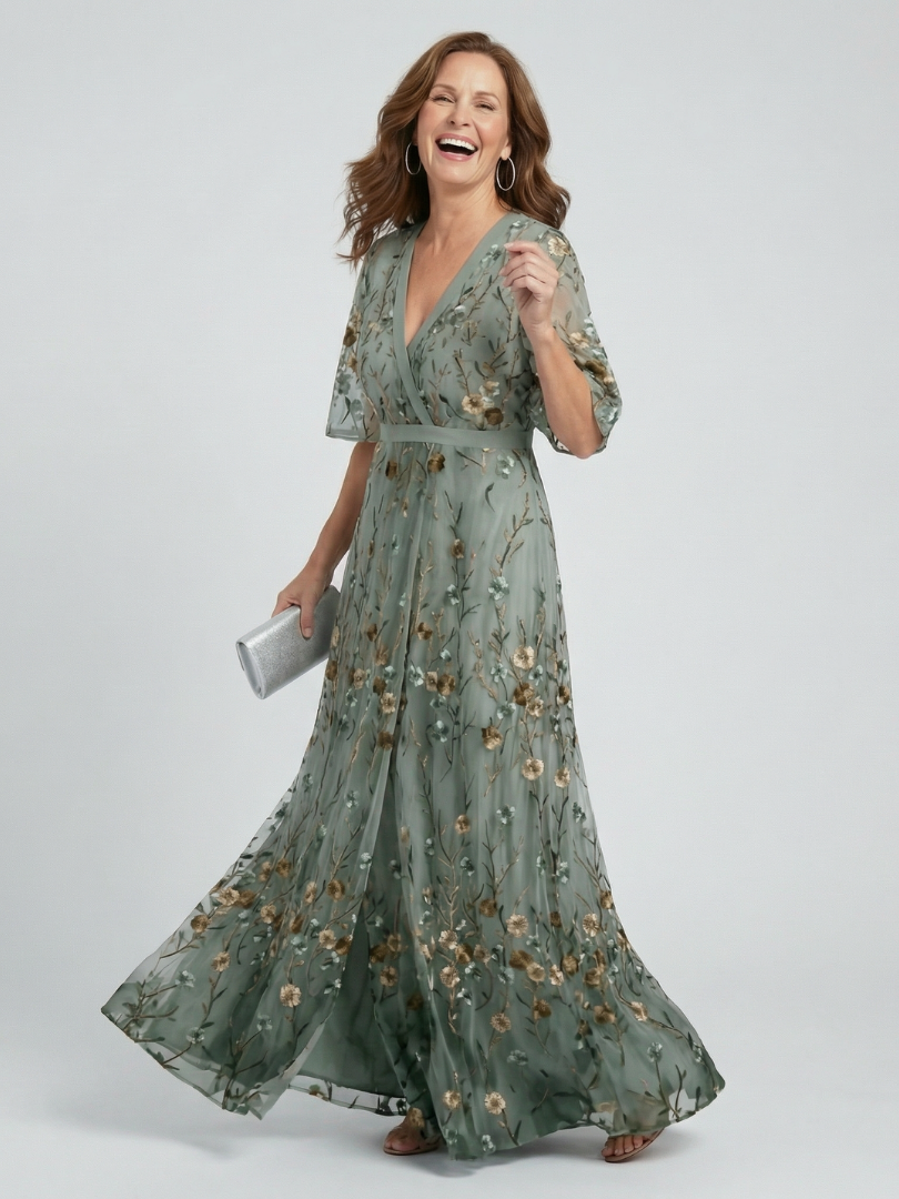 Selora | Maxi Flow Dress with Halter Neck