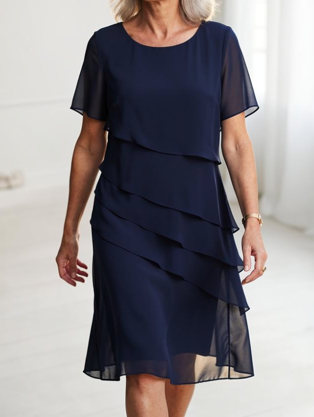 Linda | Elegant Ruffled Comfort Dress