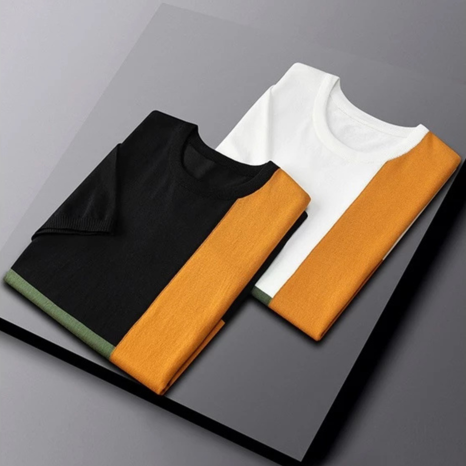 MASON – MODERN BLOCK KNIT TEE
