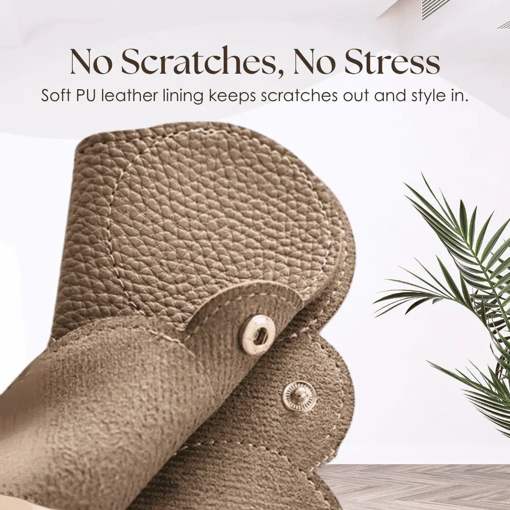 Brandary - Soft PU Leather Sunglasses Pouch