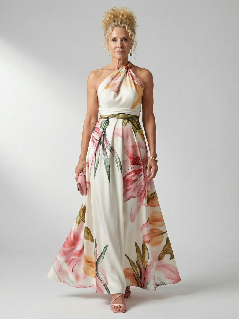 Amiel | Lightweight Floral Maxi Dress - American Cut Sleeveless