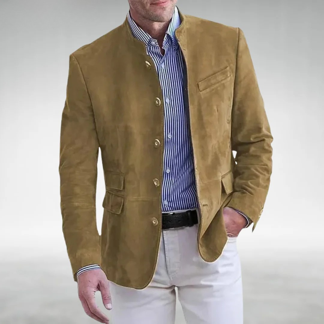 KIAN – MODERN MANDARIN COLLAR BLAZER