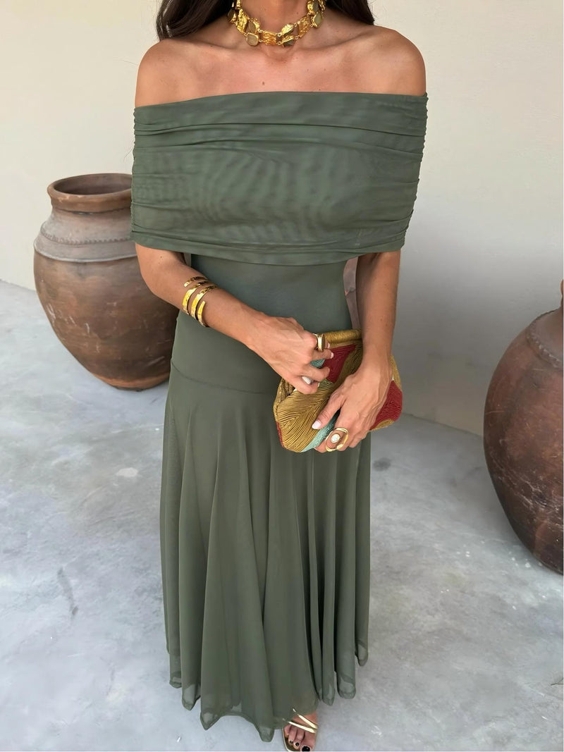 Camila | Elegant Mesh Maxi Dress