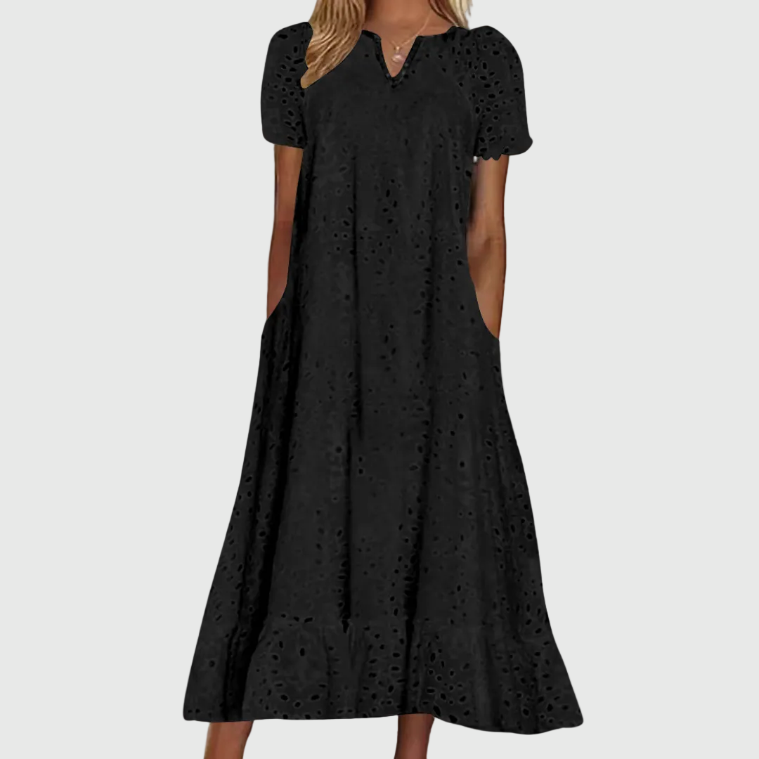 April | Elegant and Flowing Midi Dress