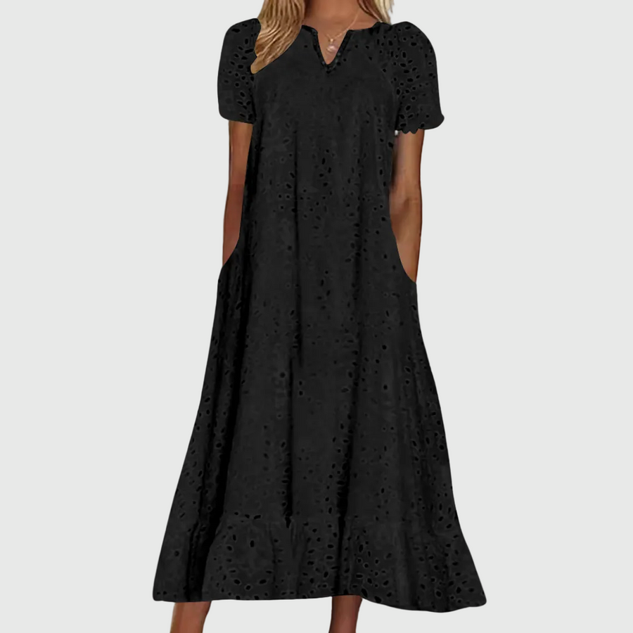 April | Elegant and Flowing Midi Dress