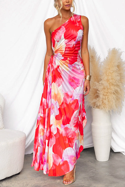Yanira™ | One-Shoulder Pleated Dress