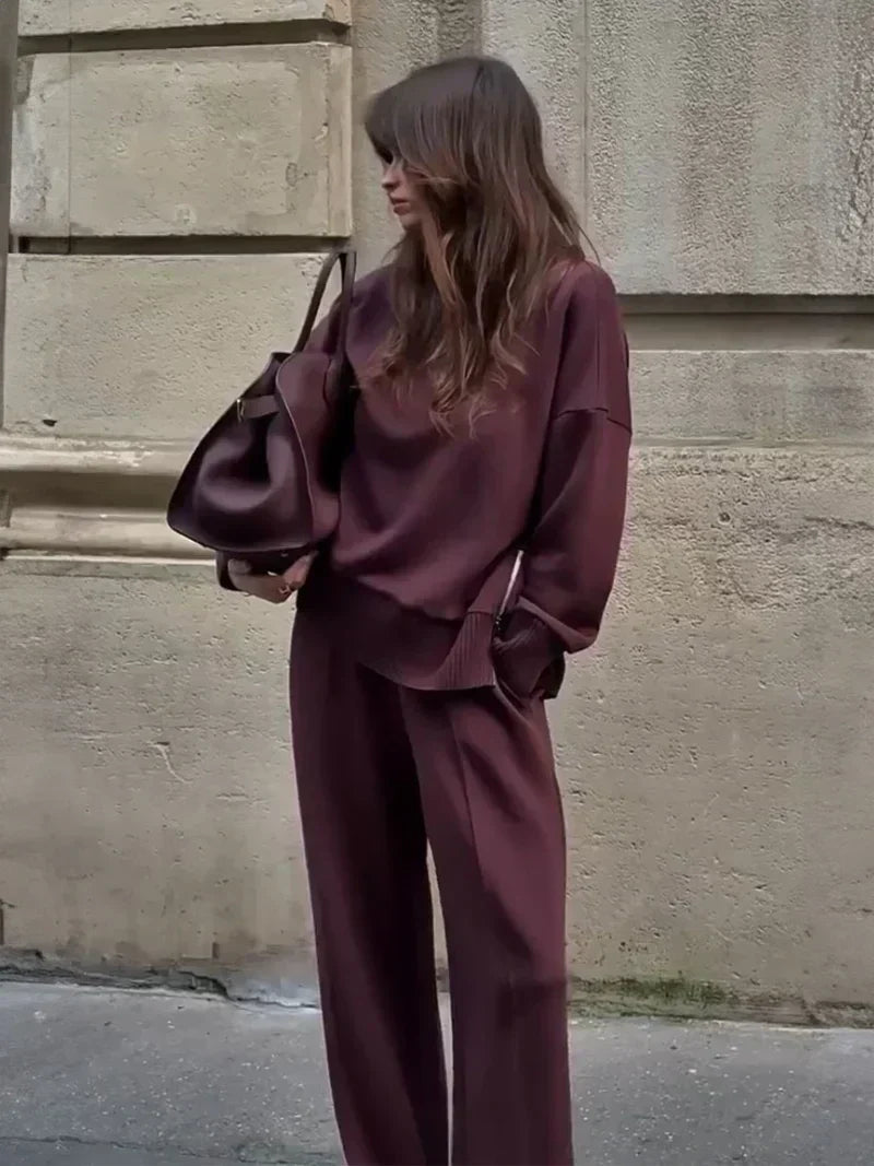 Serena™ | Loose-Fit Sweatshirt Set