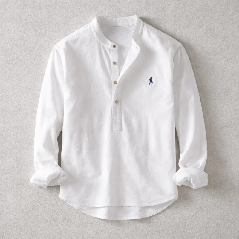 Kyoto™ | Linen Henley Shirt