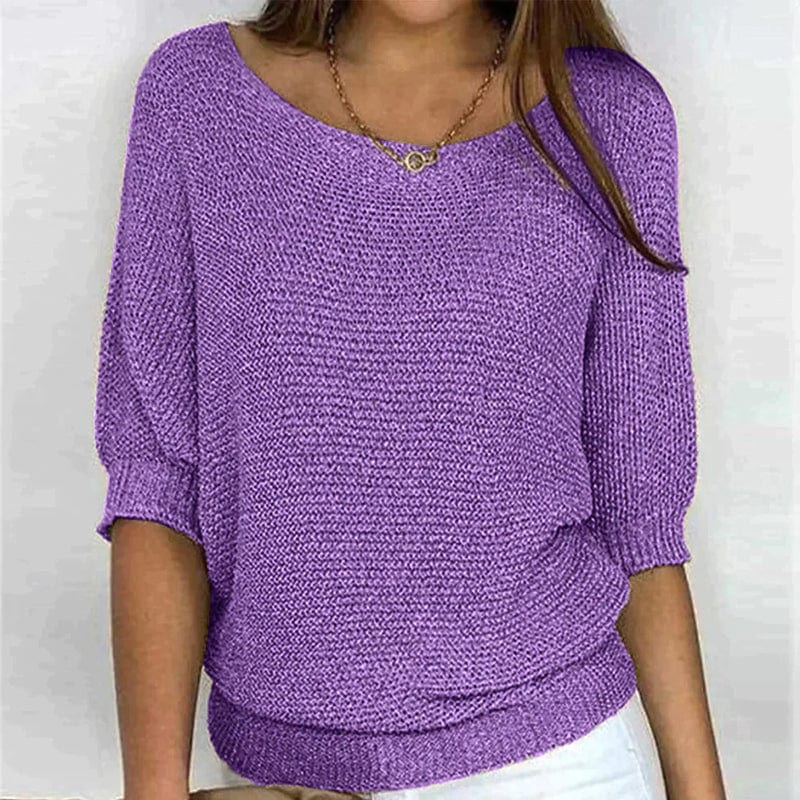 Roundelle™ | Three Quarter Sleeve Sweater