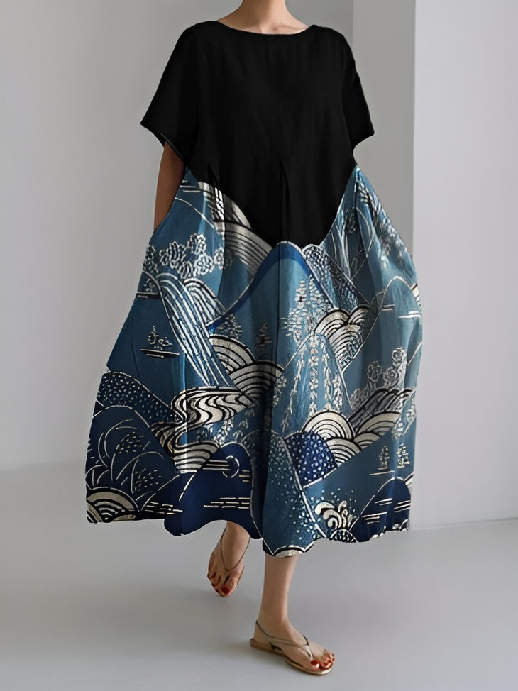 Malla | A feeling of freedom fluttering in summer colors – a 3D-printed dress that moves with you