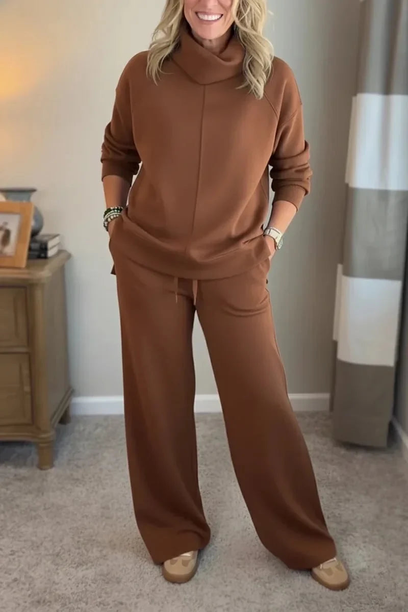 Faiella - Comfortable Knitted Two Piece Set