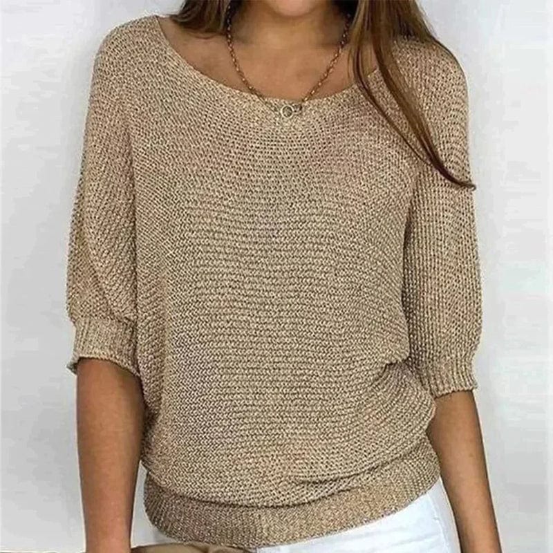 Roundelle™ | Three Quarter Sleeve Sweater