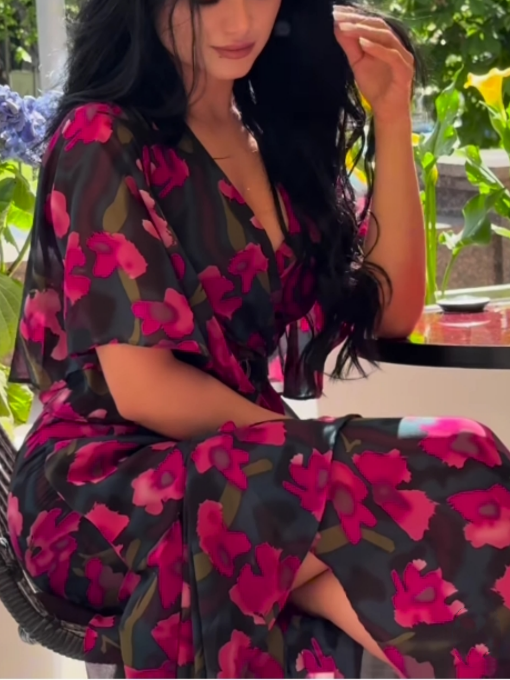 VIVIANA – BLOOMING ELEGANCE WRAP MAXI DRESS