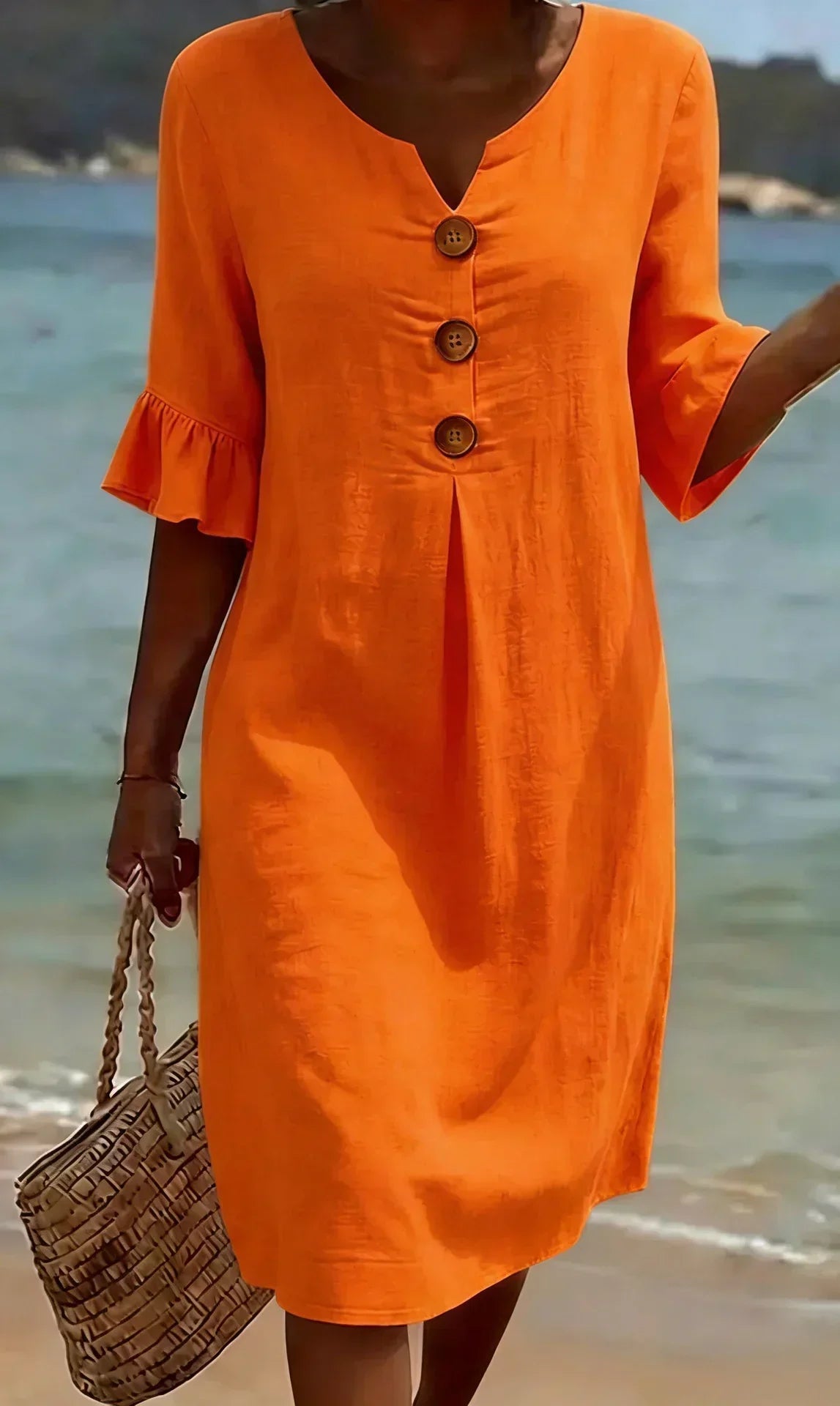 Radmila™ - Textured Long Sleeve Dress
