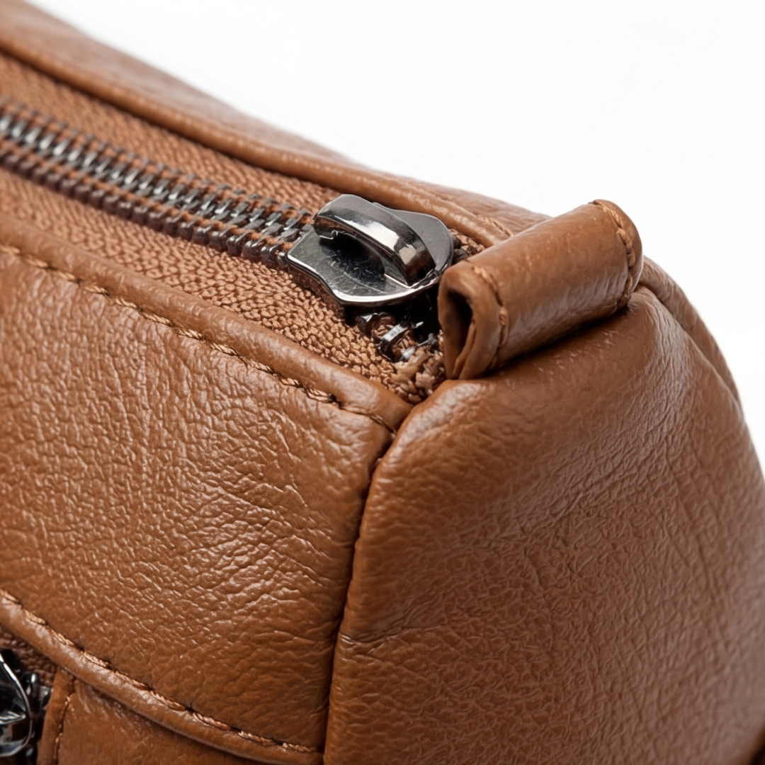 Caressa – Soft Leather Multi Pocket Crossbody Bag
