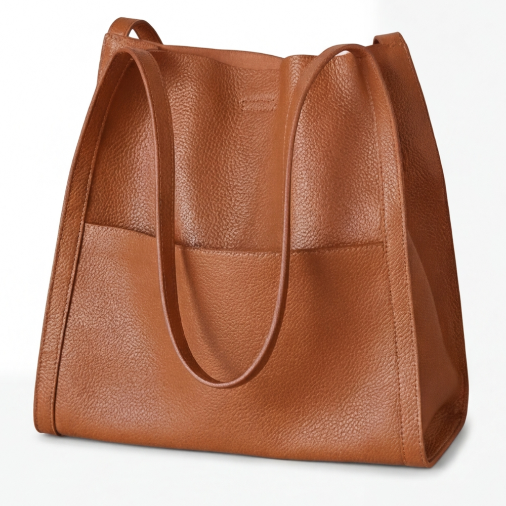 Caressa - Soft Leather Multi Pocket Shoulder Bag