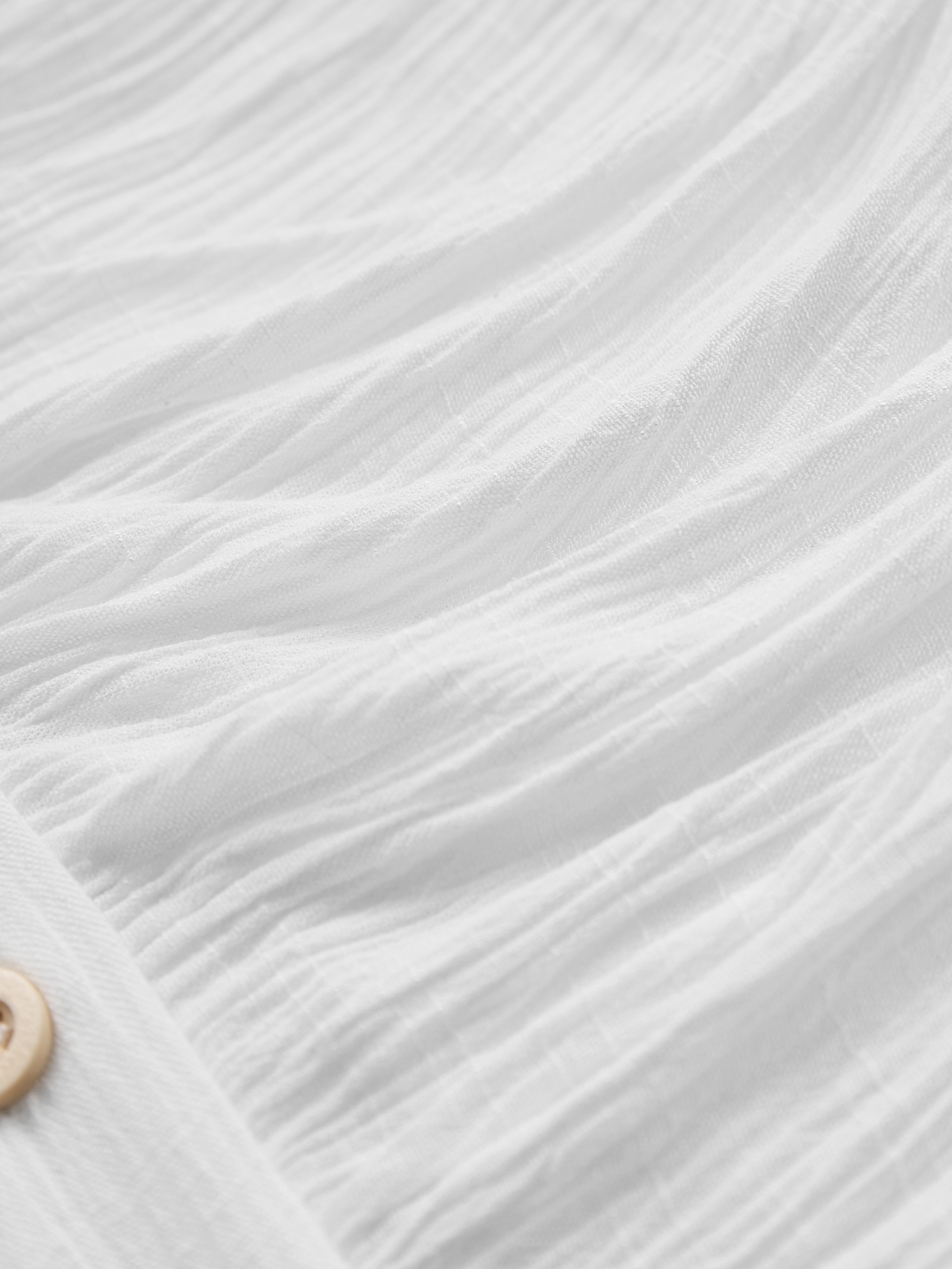 Women's Imitation Cotton And Linen Pleated Lapel Single-breasted Long-sleeved Maxi Dress MDA1768I7Y