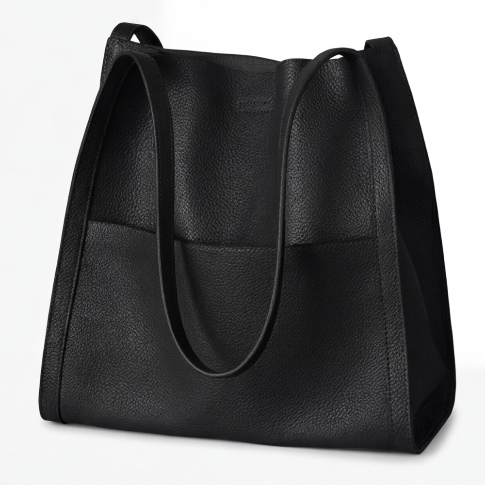 Caressa - Soft Leather Multi Pocket Shoulder Bag
