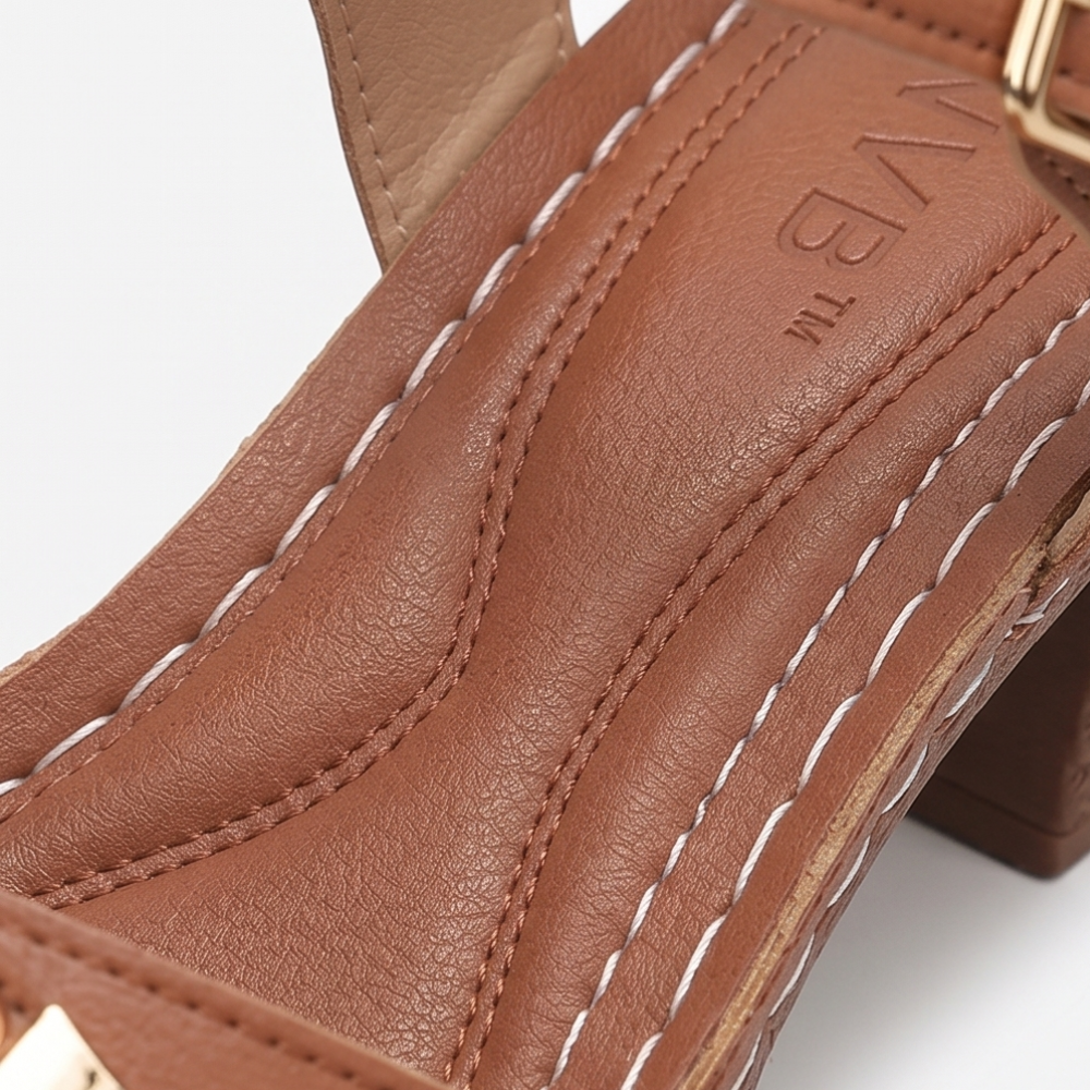 Luna – Cushioned Block Heel Sandals