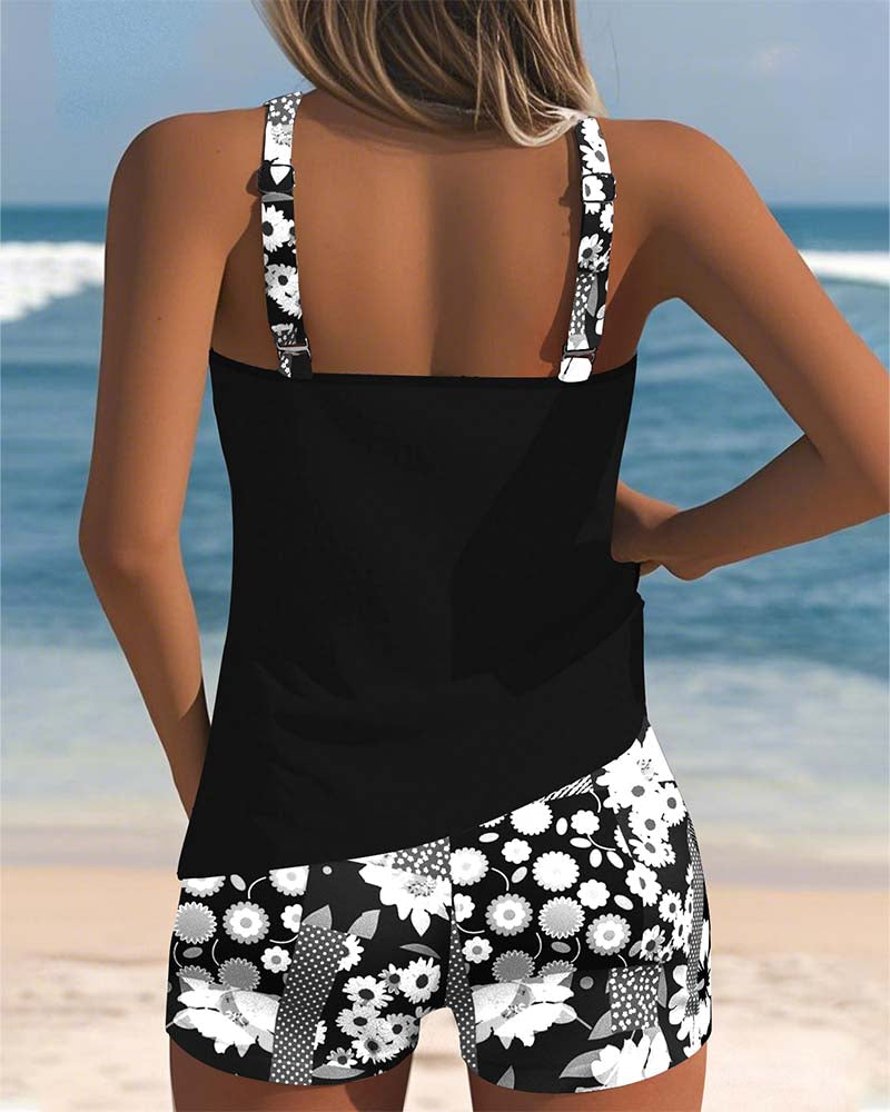 KENDALL – ISLAND BLOOM TANKINI SET