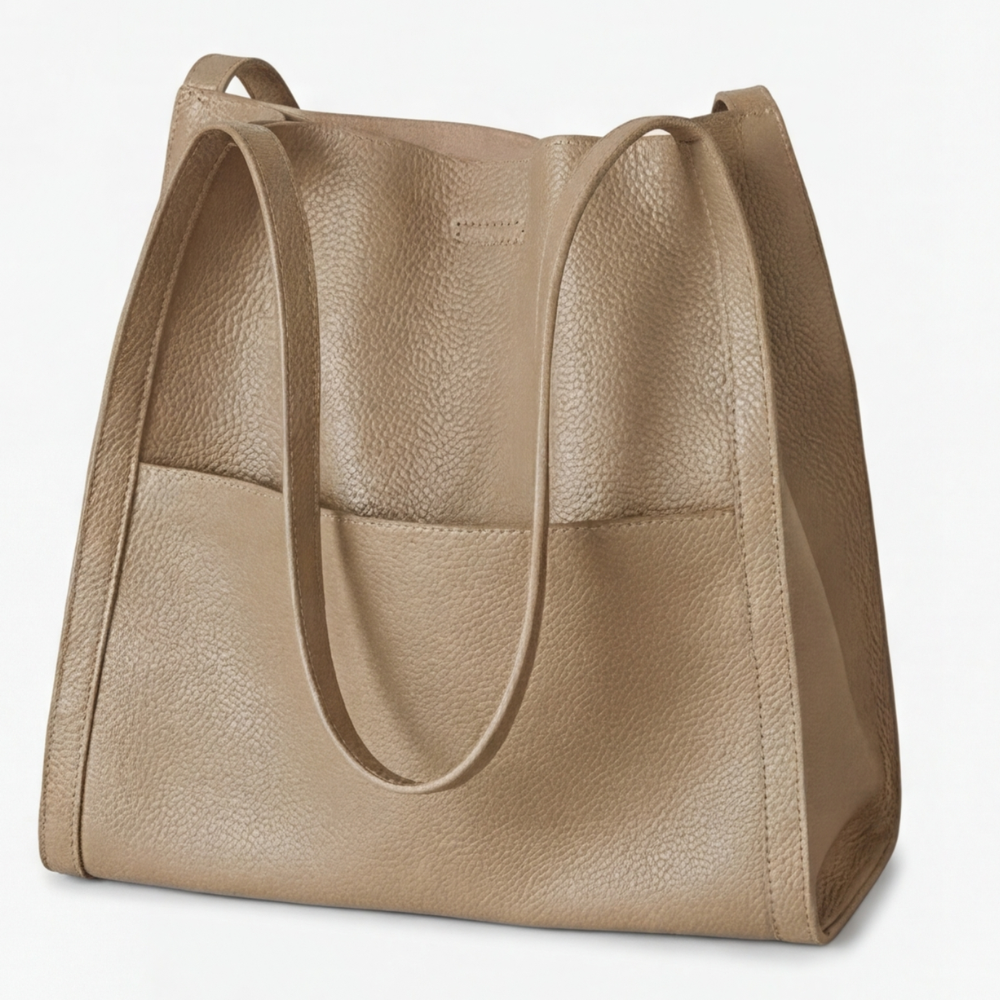 Caressa - Soft Leather Multi Pocket Shoulder Bag