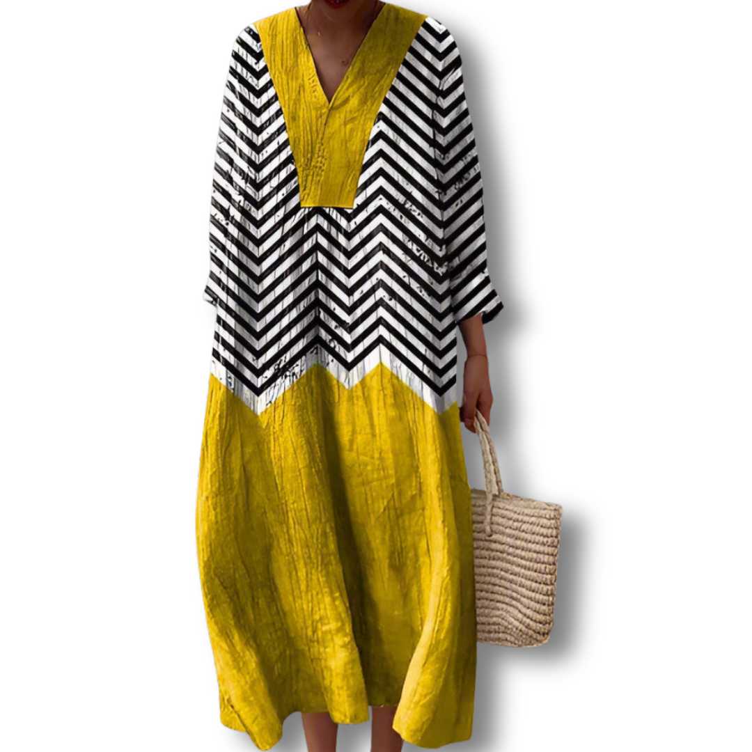 Emma | Geometric flow dress