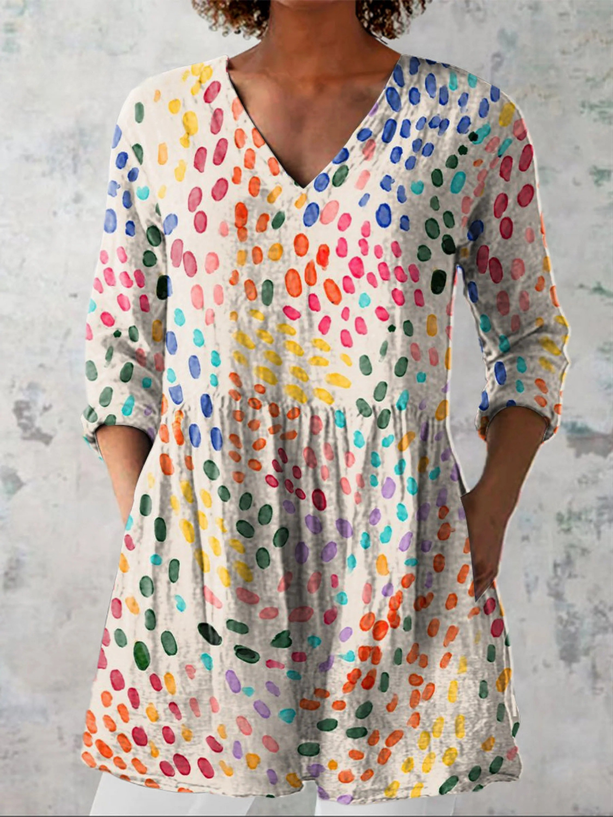 Bernadette | V-Neck Longline Shirt
