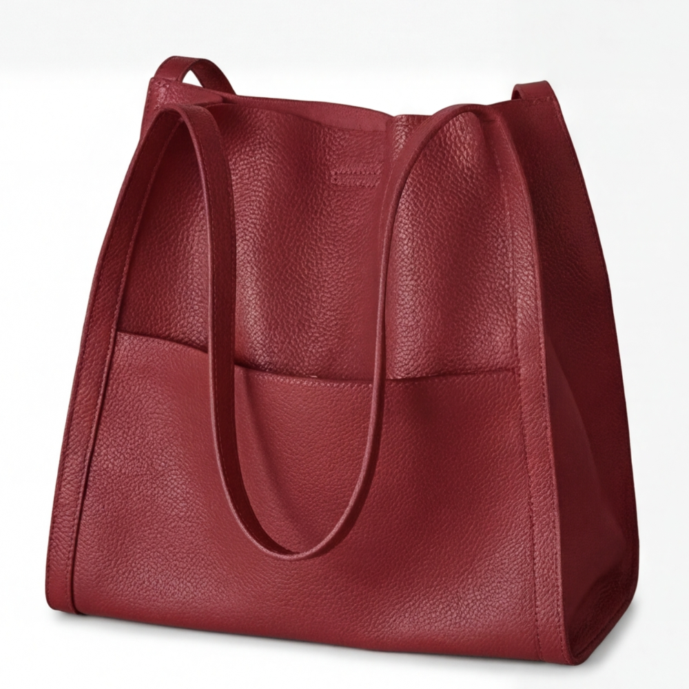 Caressa - Soft Leather Multi Pocket Shoulder Bag