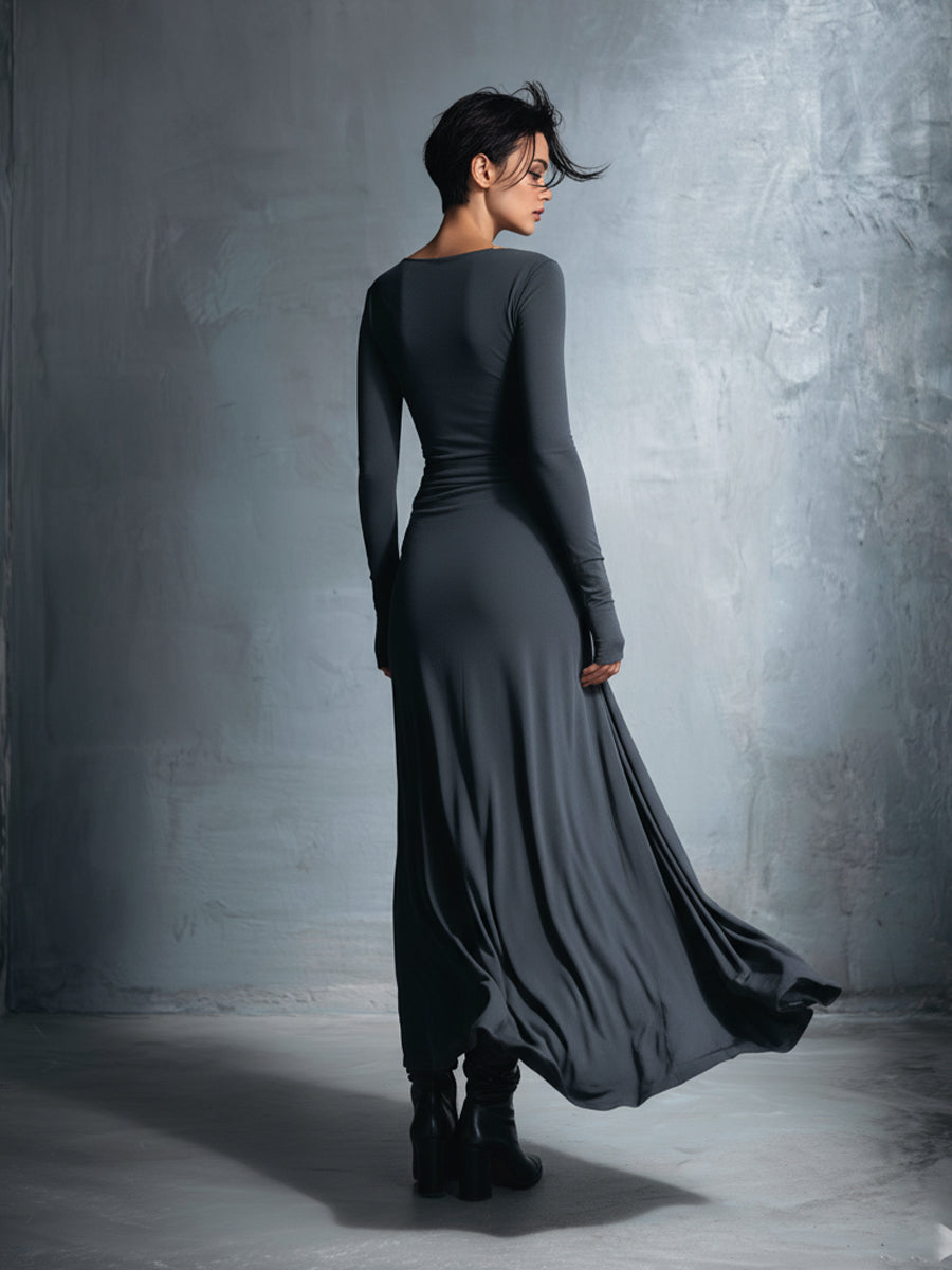 Mariana | Long Dress with Side Knot
