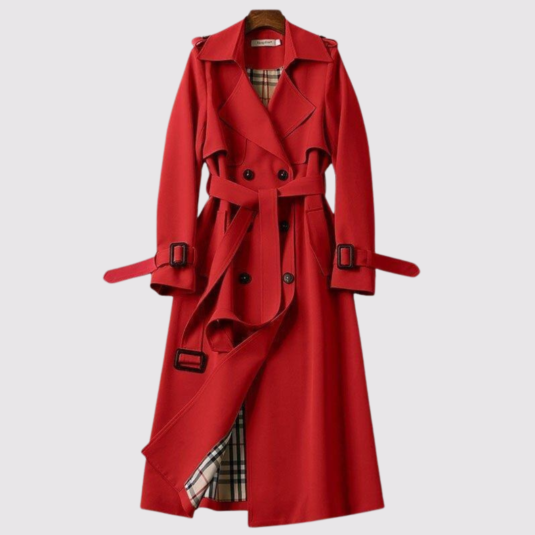 Marena™ | Elegant Trench Coat in a Timeless Design with a Belt