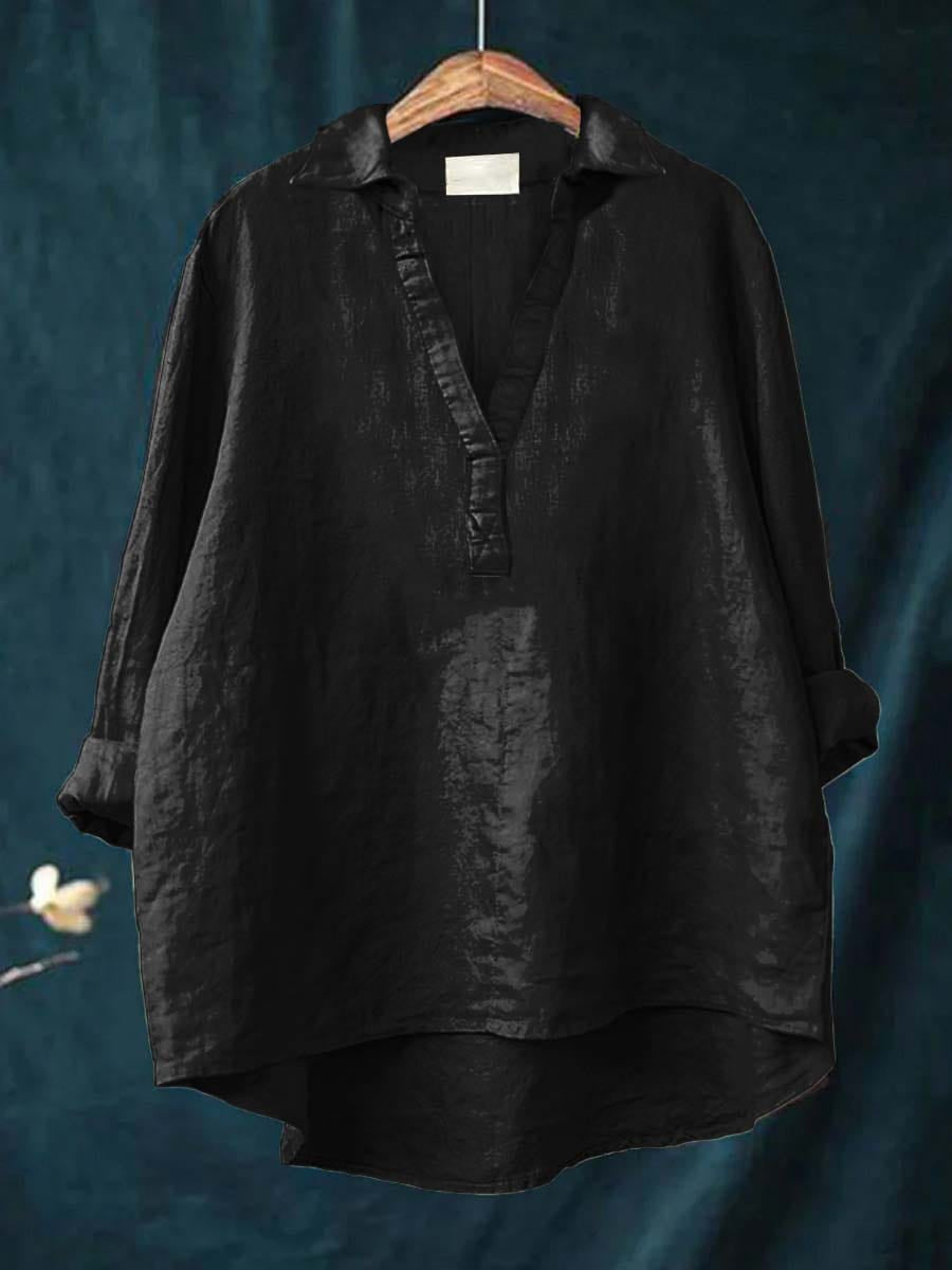 Andrea | Elegant Summer Linen Blouse