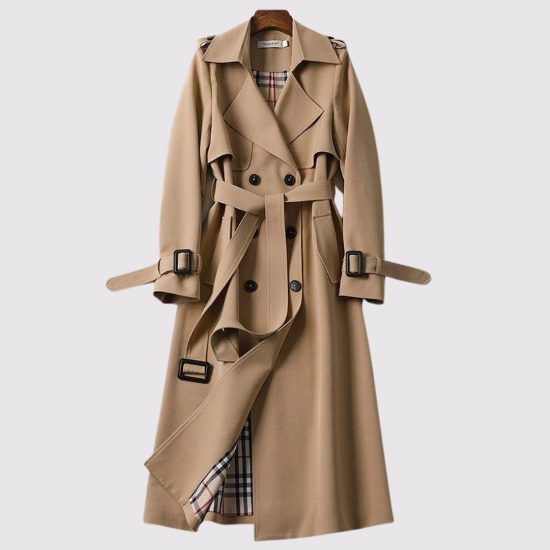 Marena™ | Elegant Trench Coat in a Timeless Design with a Belt