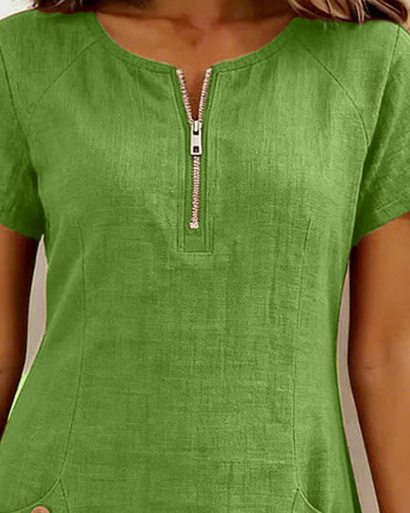 Elenia™ | Casual Zipper Dress