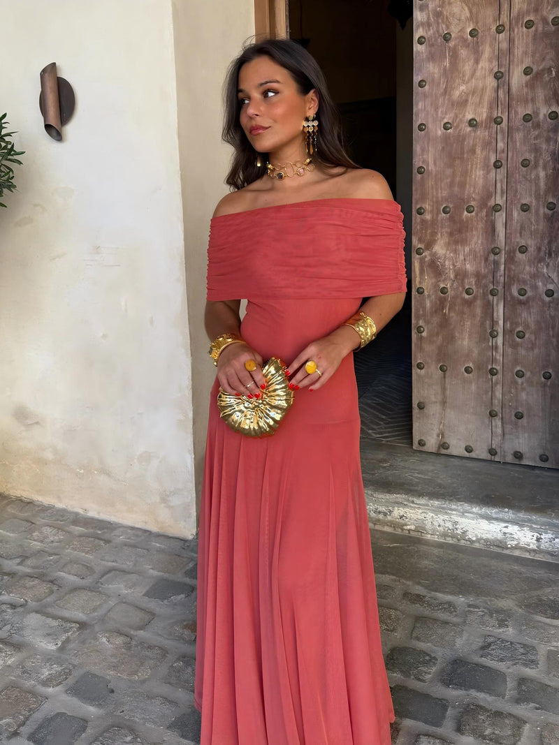 Camila | Elegant Mesh Maxi Dress